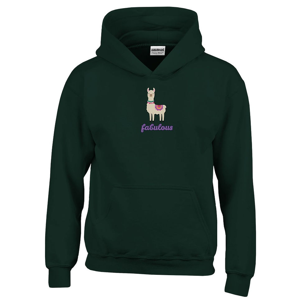 Thumbnail: Llama Classic Kids Pullover Hoodie | Gildan 18500B