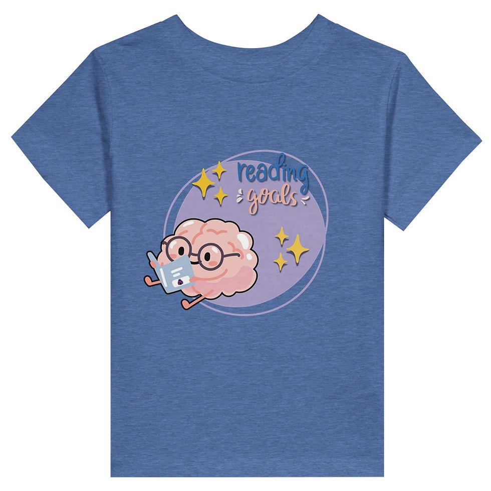 Thumbnail: Toddler Reading Goals Staple T-Shirt | Bella + Canvas 3001T