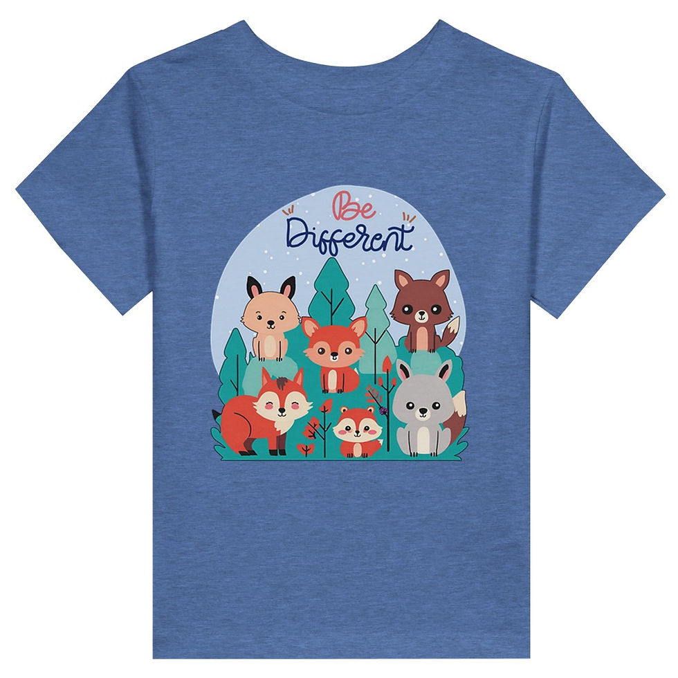 Thumbnail: Toddler Be different Staple T-Shirt | Bella + Canvas 3001T