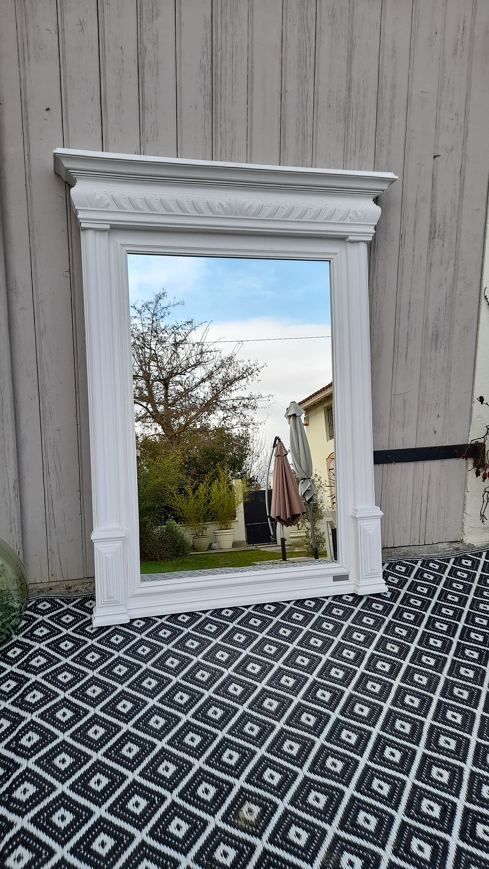 Miniature : Miroir ancien façon trumeau