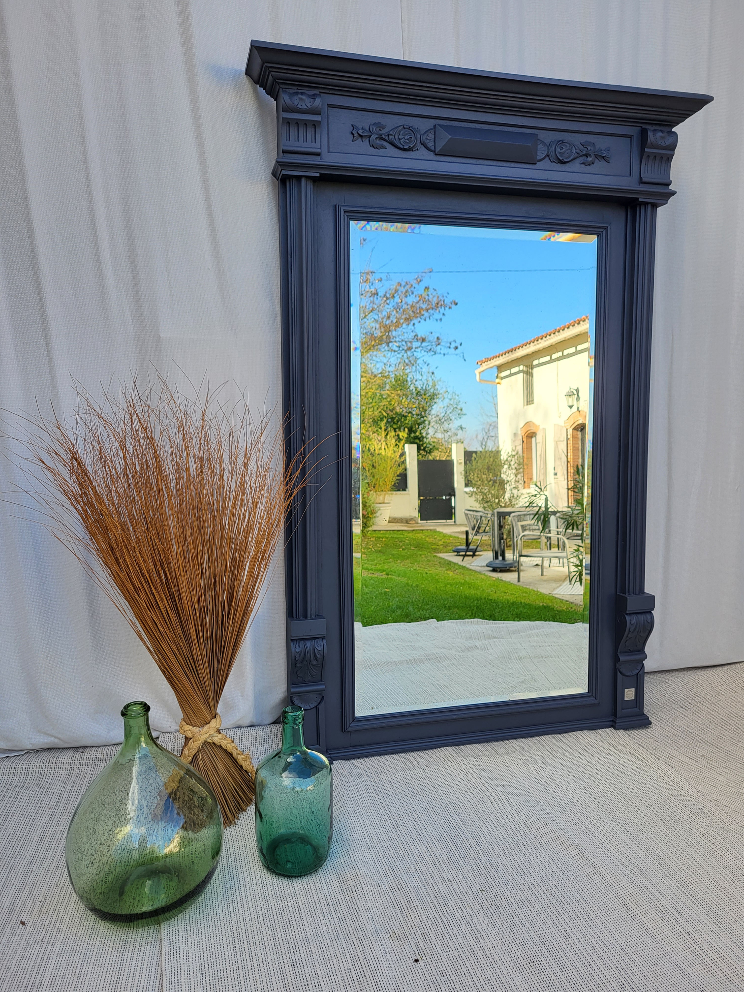 Miroir ancien biseauté