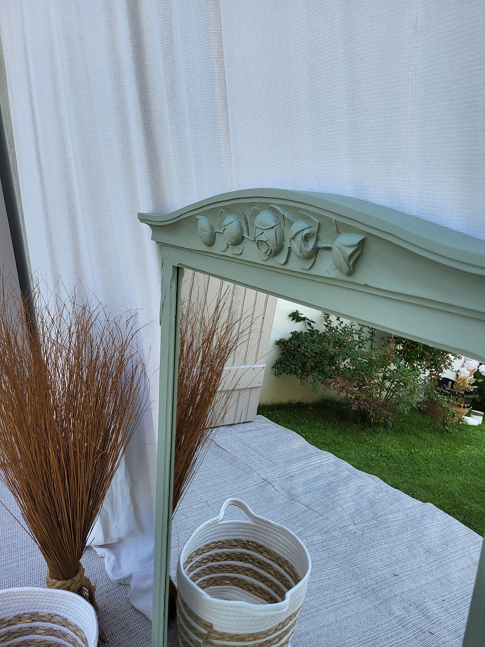 Miniature : miroir ancien