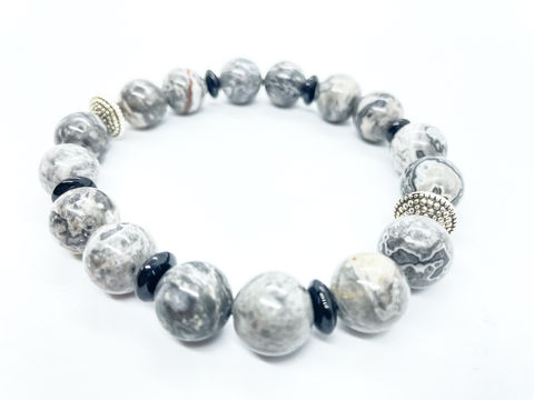 Men's and Women's stone beaded bracelets