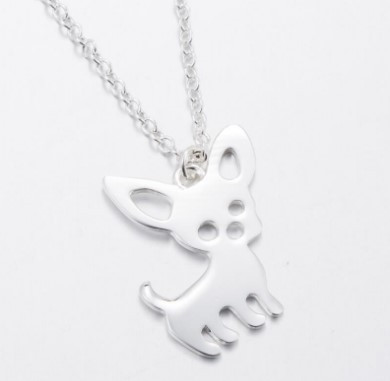 Thumbnail: Animal Necklace and Earring Set with Copper Chain
