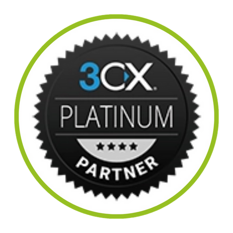 3CX Platinum Partner logo - VoIP and unified communication solutions with Active8.