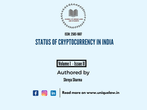 STATUS OF CRYPTOCURRENCY IN INDIA