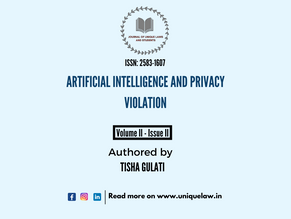 ARTIFICIAL INTELLIGENCE AND PRIVACY VIOLATION