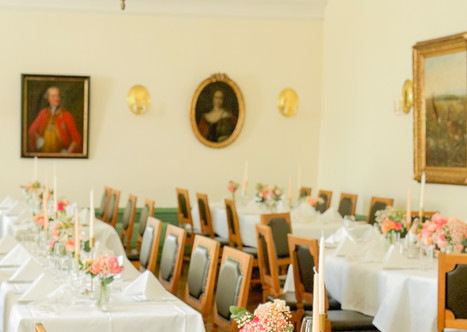 Dinnerdekoration Hochzeit Schloss Vollrads