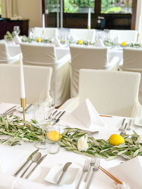 Mediterrane Hochzeit Villa im Tal Wiesbaden Dinner