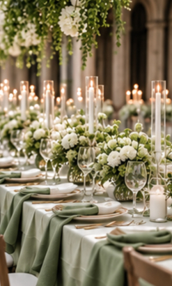 Wedding Concept Color green white