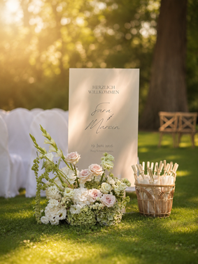 Pastell Wedding Rheingau rose, weiß, grün