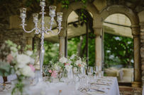 Hochzeitsdekoration Burg Schwarzenstein Rheingau