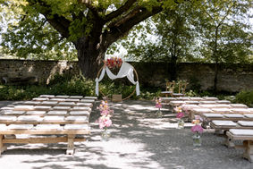 freie Trauung Hochzeitsdekoration Mathis Wiesenmühle Alzey