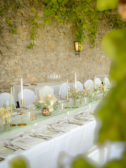 Hochzeitsdekoration Burg Schwarzenstein