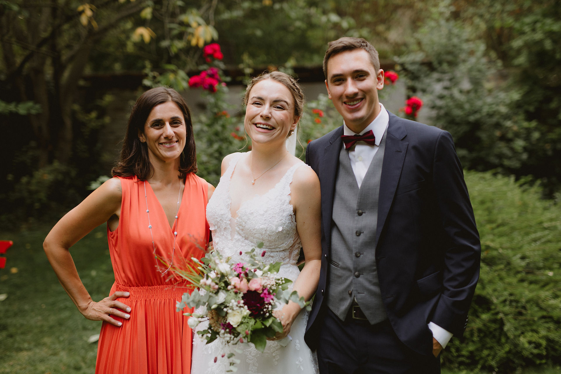 glückliches Hochzeitspaar