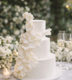 Hochzeitstorte clean-chic