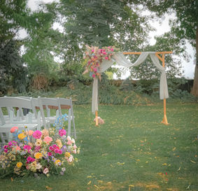 Dekoration Weingut Hahn Wedding