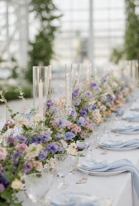 Tinnertafel Rheingau Wedding pastell