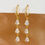 Thumbnail: 14 K Gold Plated Dangle Earrings