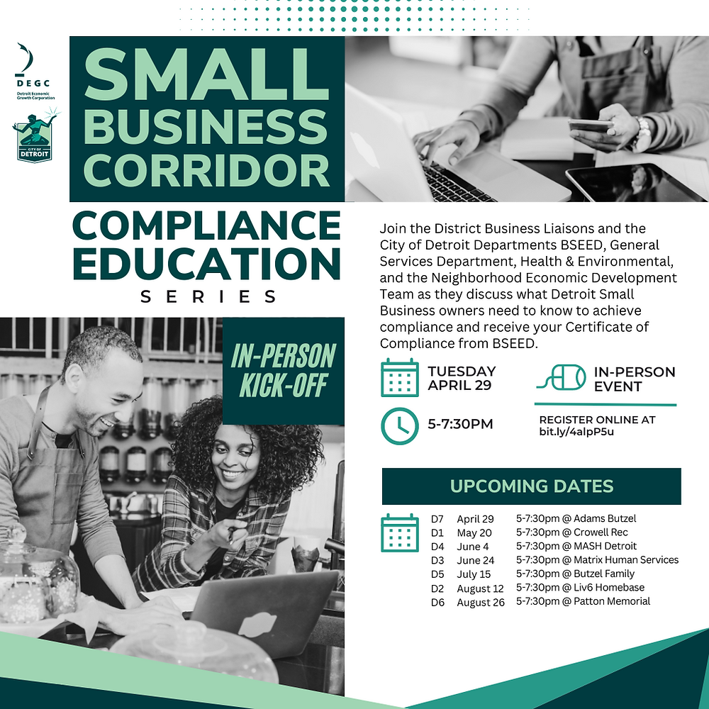 DEGC and BSEED partner to educate Detroit entrepreneurs on city compliance
