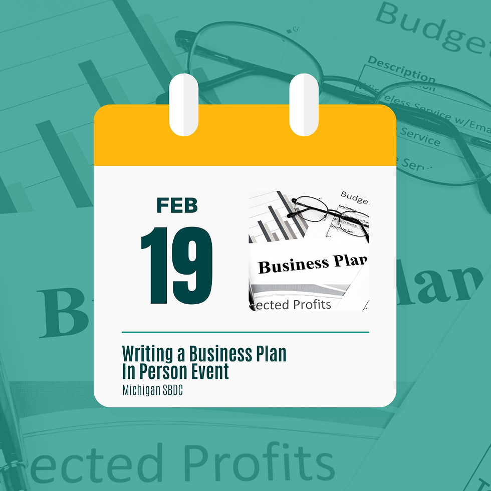 Writing a Business Plan - In Person Event