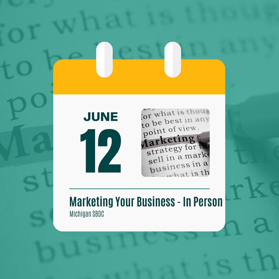 Marketing Your Business - In Person