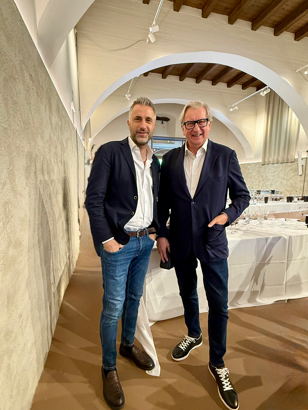 With the President of the Consorzio Tutela Vini Montefalco, Paolo Bertoloni