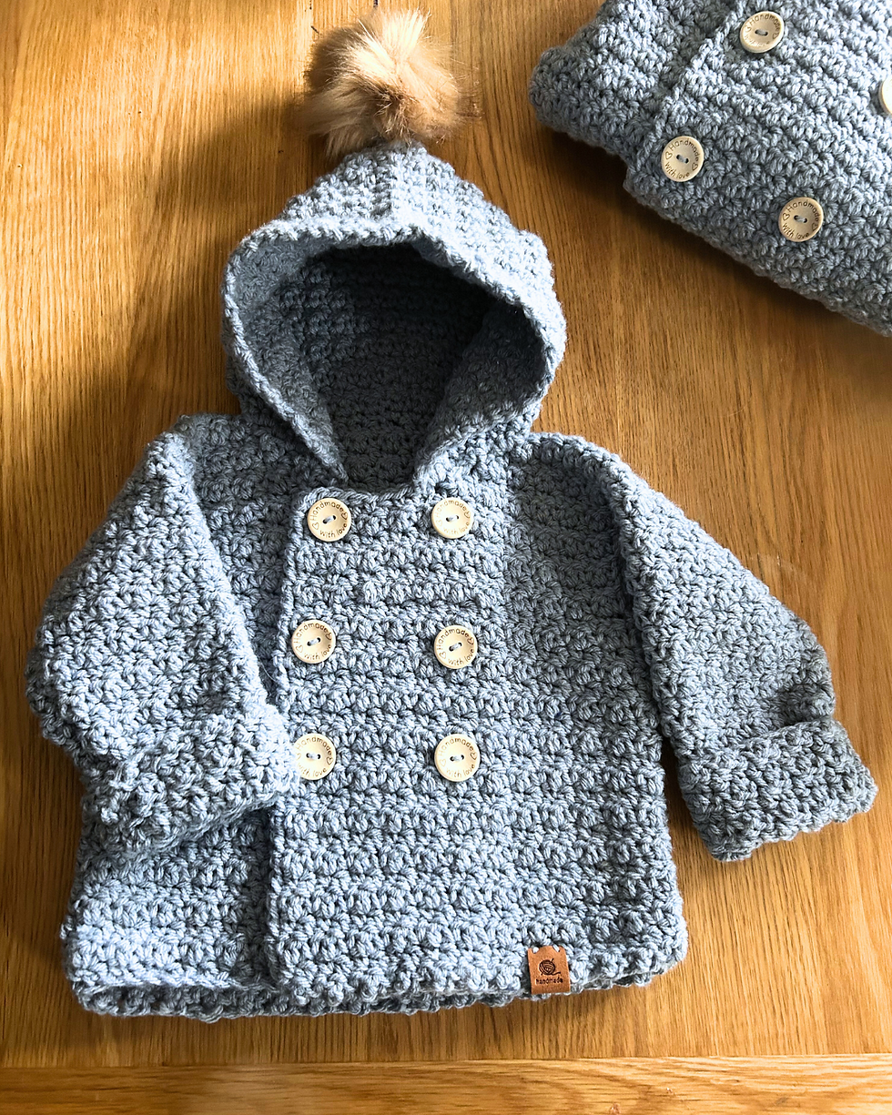 kids crochet cardigan with hood free pattern