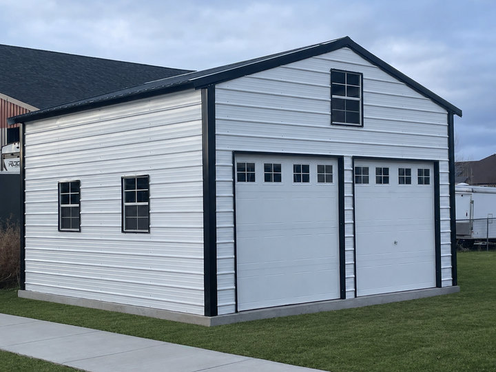 A-frame style metal building