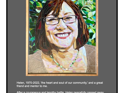 A Portrait of Helen Fathers and a donation to the city of White Rock.
