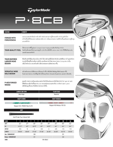 P-8CB Iron | Taylormade By Cck