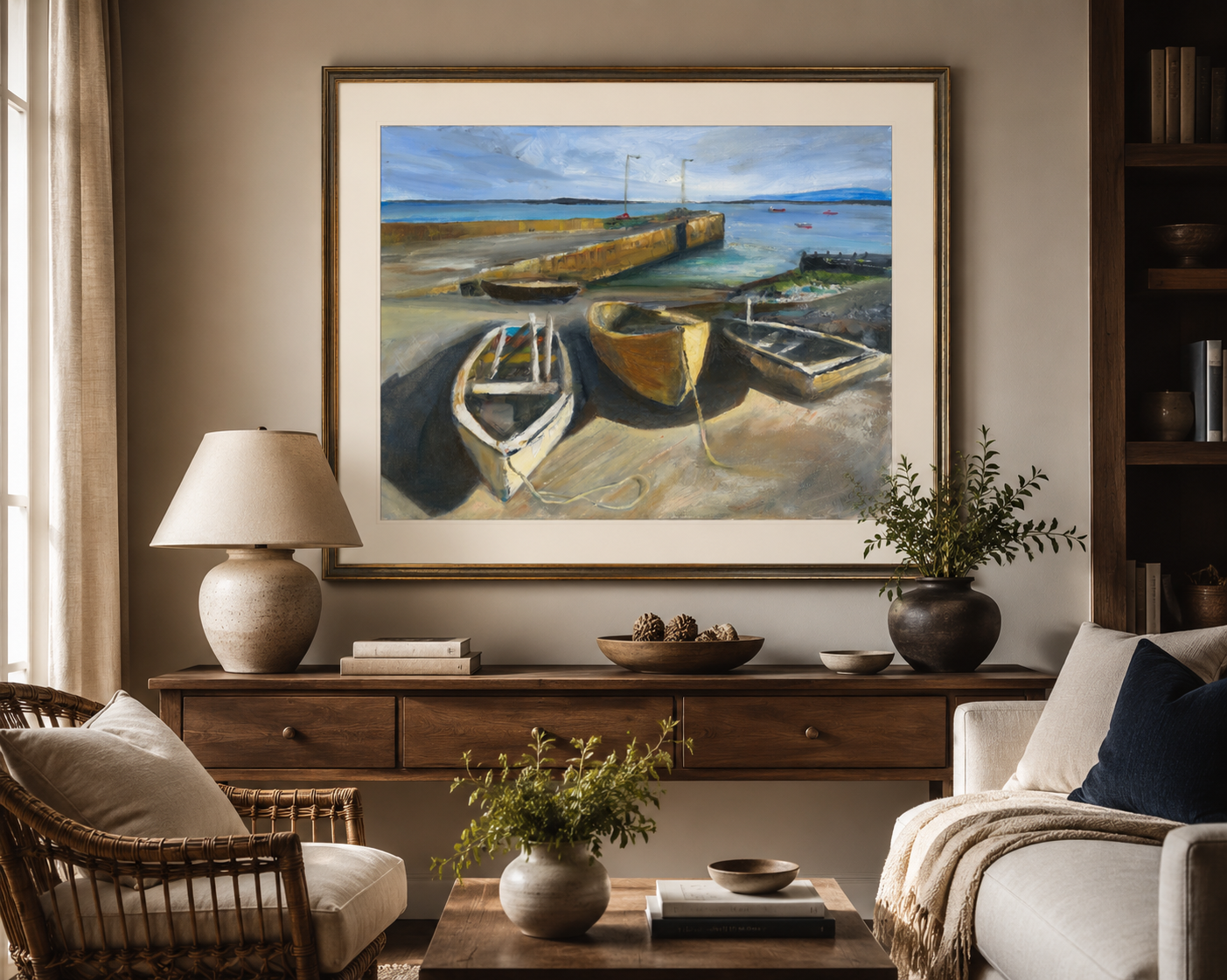 Waiting for the tide / Giclee print