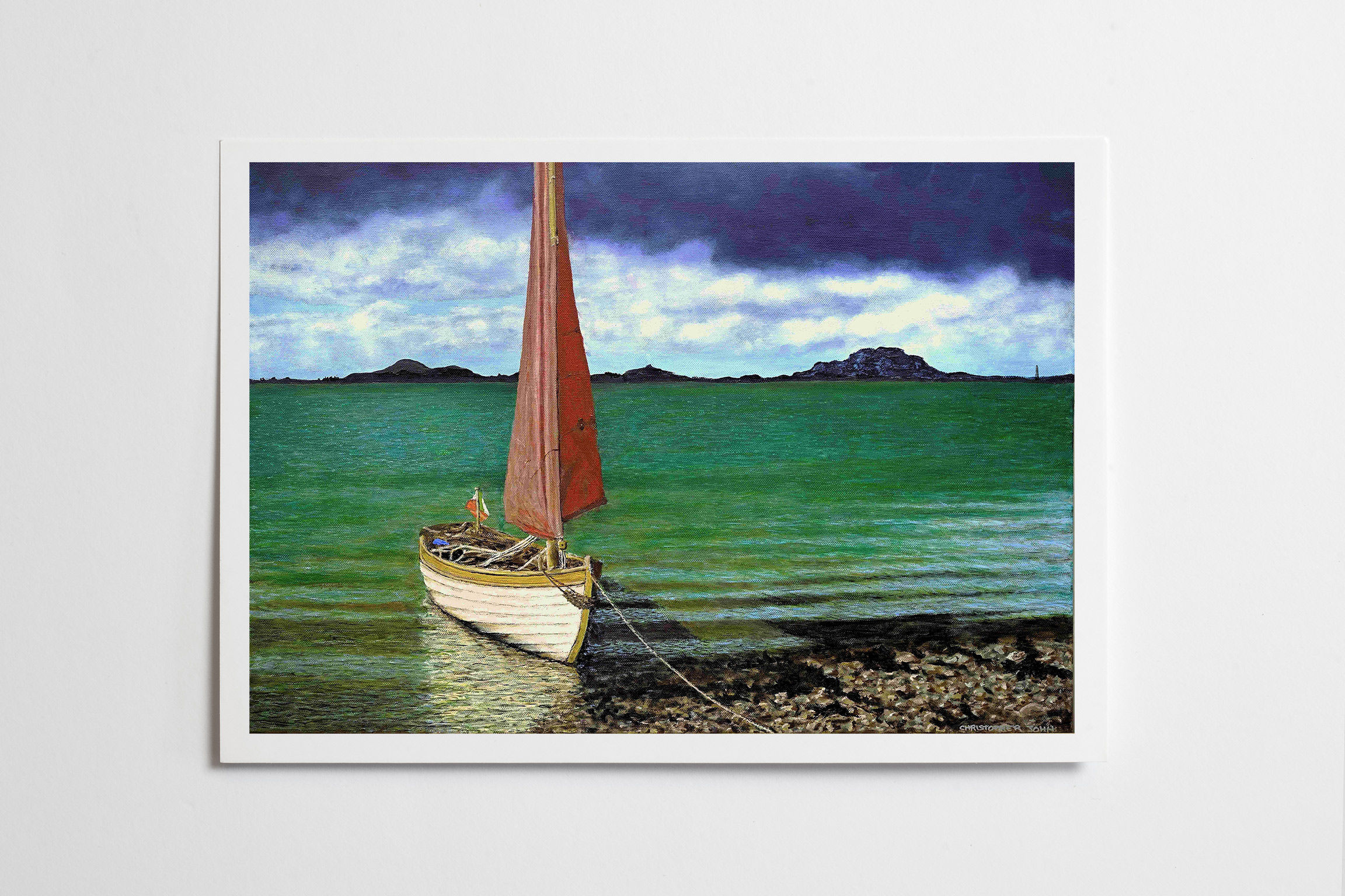 Moored at Derrymore / Giclee Print