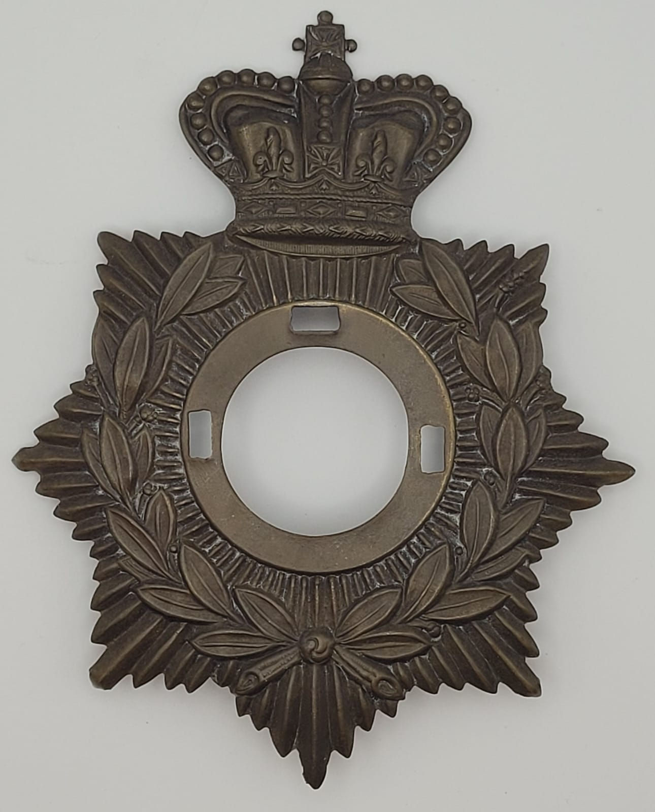 Victorian OR’s Universal Pattern helmet backing plate/star c1881-1901