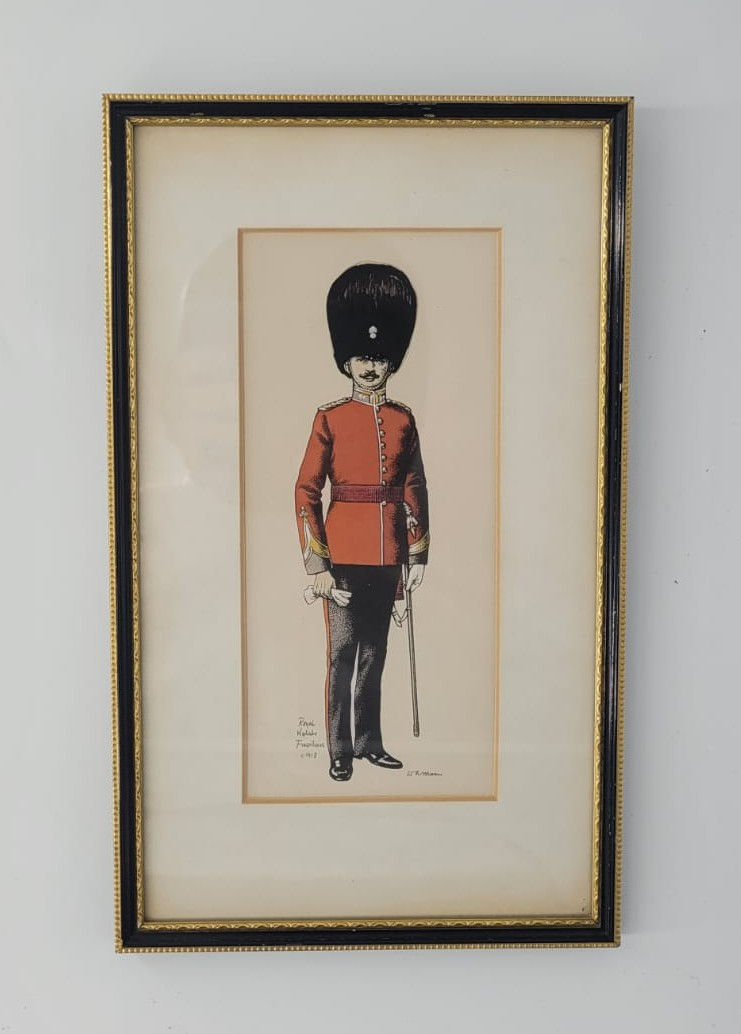 Royal Welsh Fusiliers print by W A Mann 1913