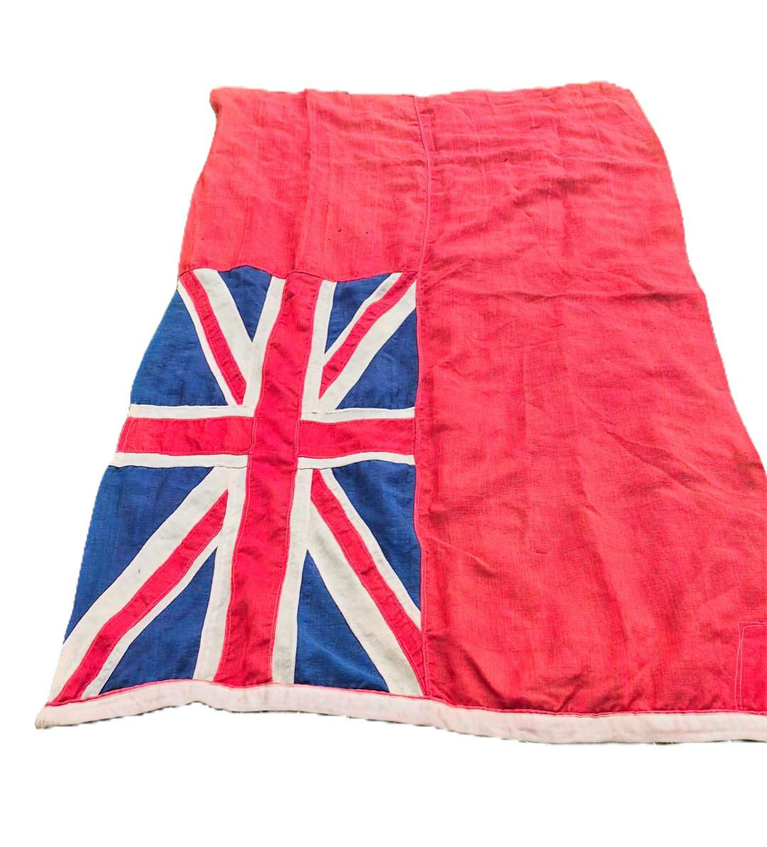 1940s 2m x 1m British Merchant Navy Red Ensign ('Red Duster')