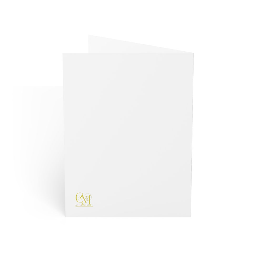 Thumbnail: Holy Eucharist Cards - Sacred Greeting Scrolls, premium paper cards with faith design