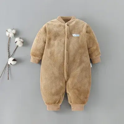 Thumbnail: Guardian Lamb Romper - Winter Garment, cotton blend cartoon baby romper full sleeve winter