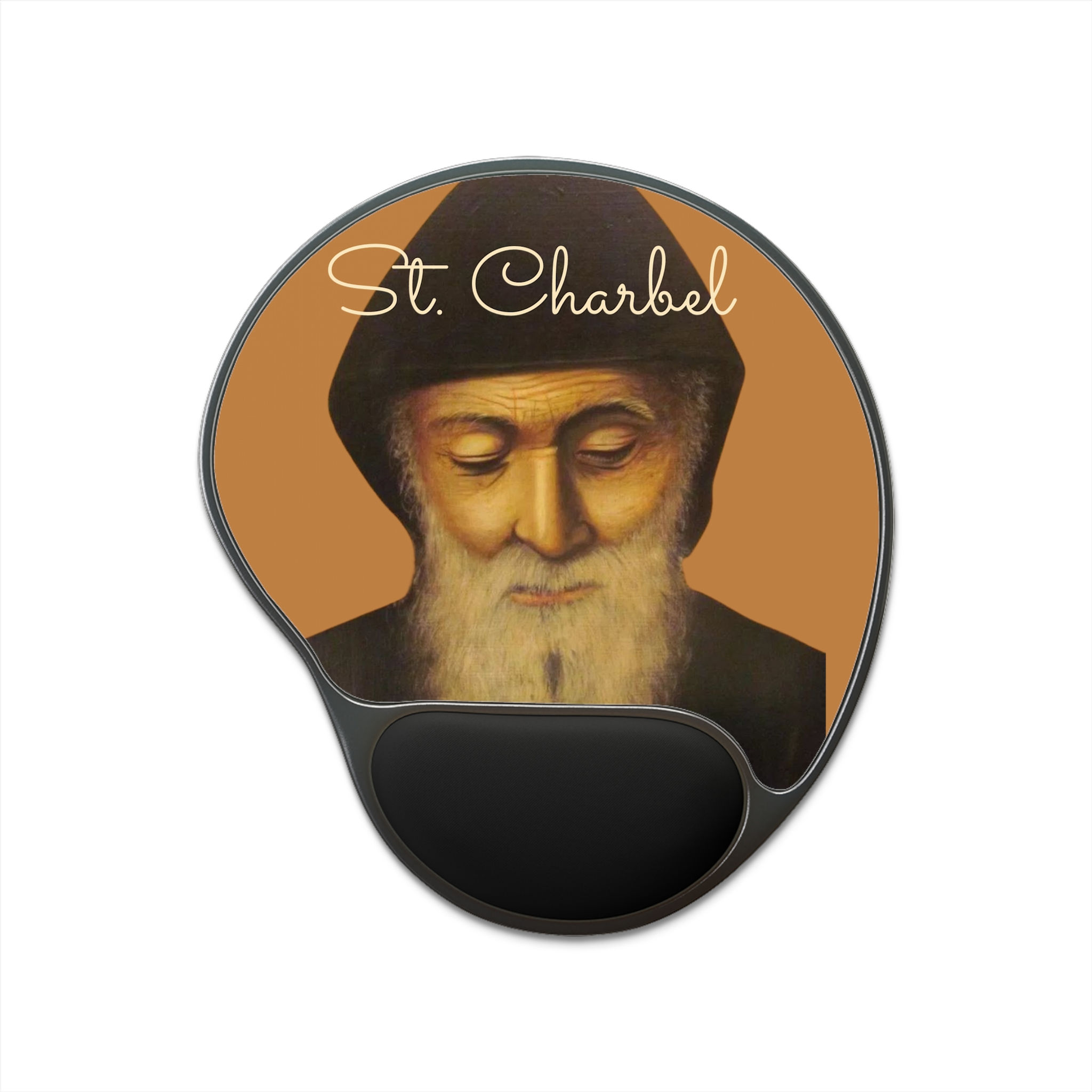 St. Charbel Mouse Pad - Hermit's Wrist Guard memory foam wrist rest st charbel print
