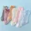 Thumbnail: Catholic Infant Baptism Socks Girl 0-1Y ~~ Good News Foot Coverings, soft cotton blend solid pattern infant girl socks