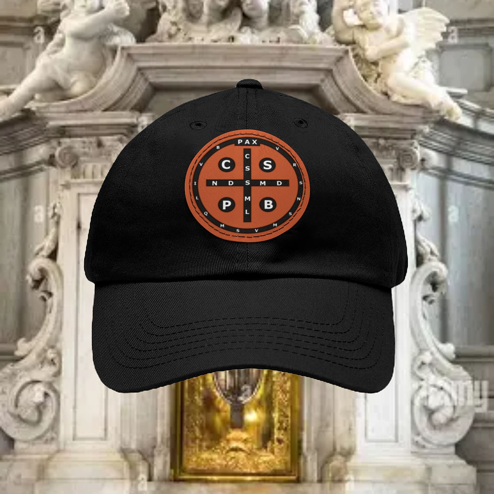 Thumbnail: St. Benedict Leather Patch Dad Hat