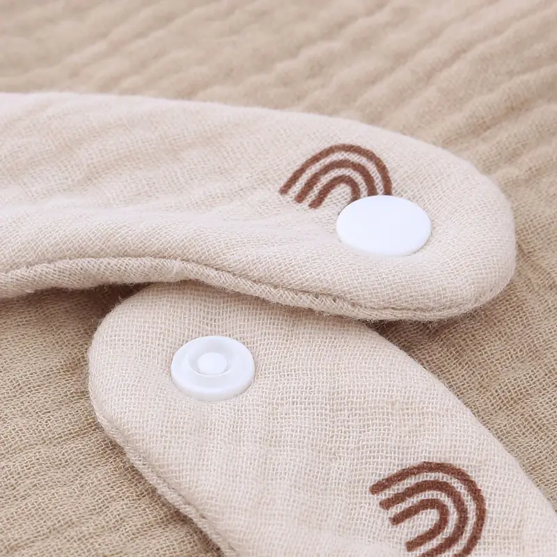 Thumbnail: Little Lamb Feeding Bibs - Spill Guards (Set), cotton gauze solid color baby bibs absorbent
