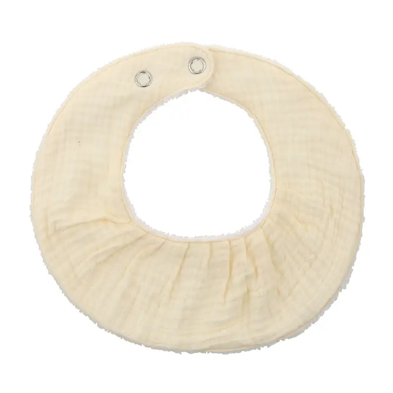 Thumbnail: Little Lamb Feeding Bibs - Spill Guards (Set), cotton gauze solid color baby bibs absorbent