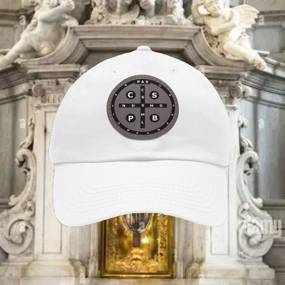 Thumbnail: St. Benedict Leather Patch Dad Hat