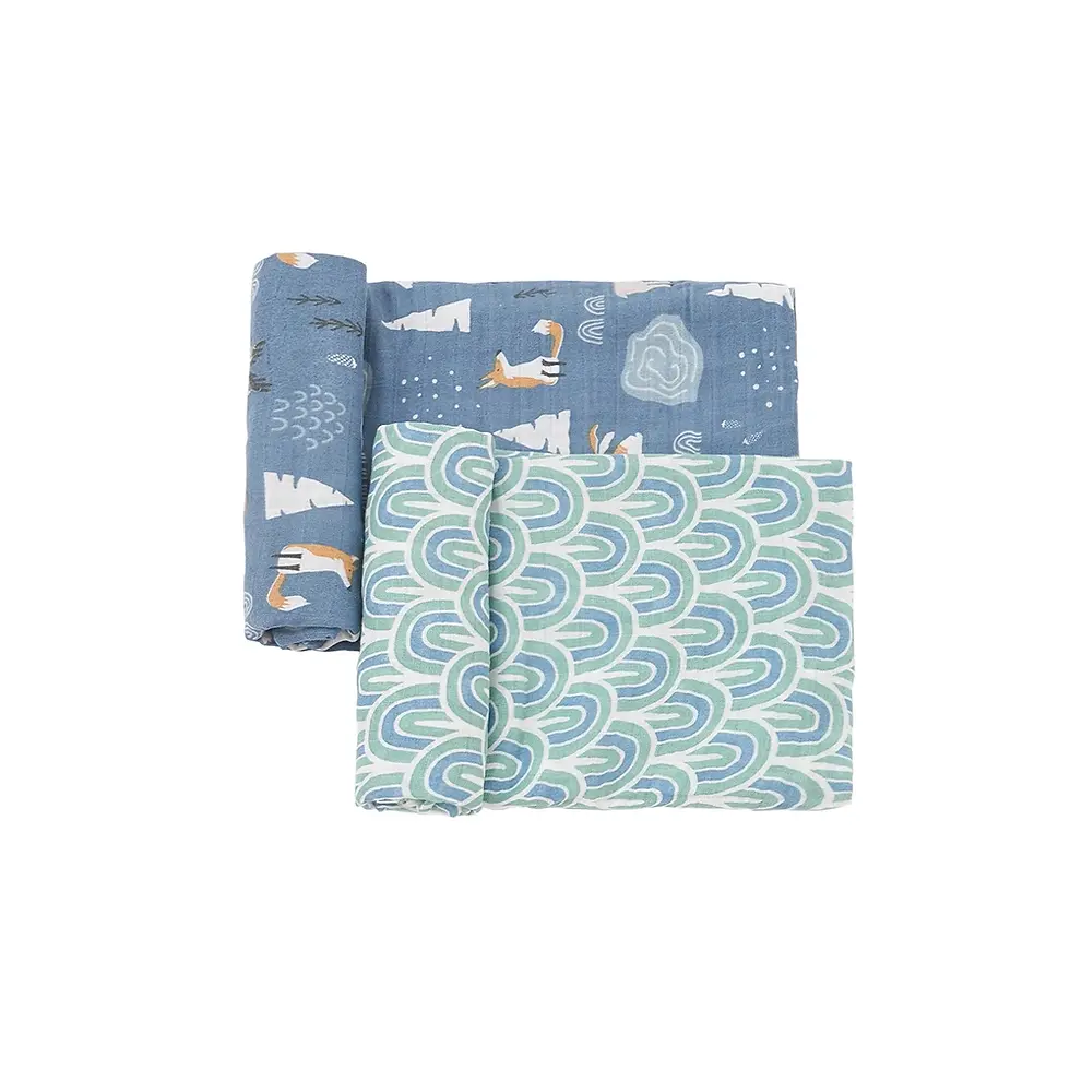 Thumbnail: Catholic Baby Muslin Swaddle Blanket ~~ 100% Cotton Print Wrap, 100% cotton 47 x 43 in soft printed muslin swaddle blanket ba