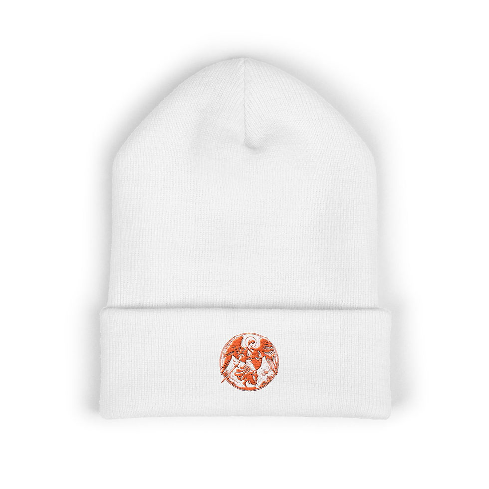 Thumbnail: St. Michael Guardian Warmth Cuffed Beanie