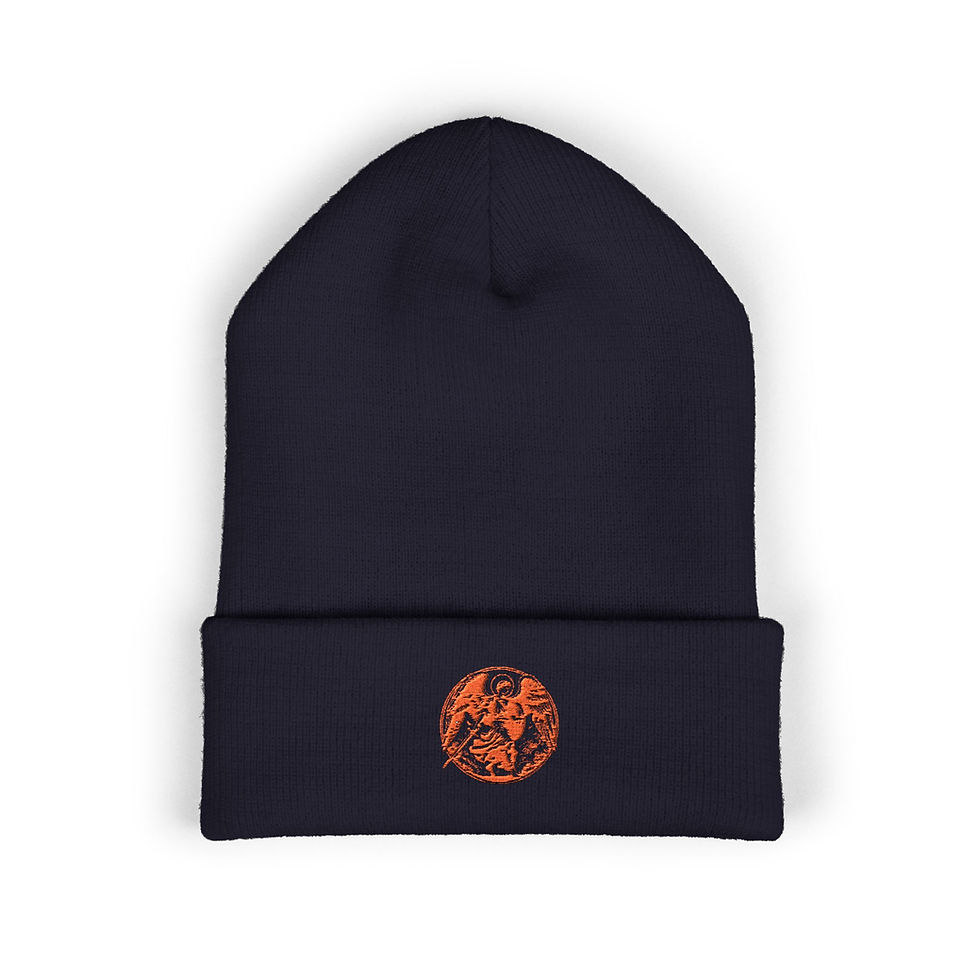 Thumbnail: St. Michael Guardian Warmth Cuffed Beanie