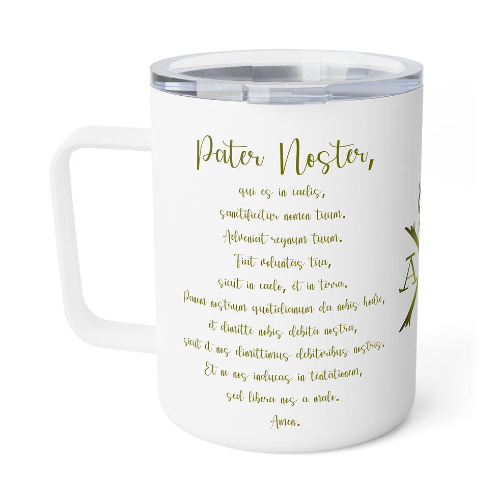 Thumbnail: Insulated Chi Rho Pater Noster Travel Mug 10oz