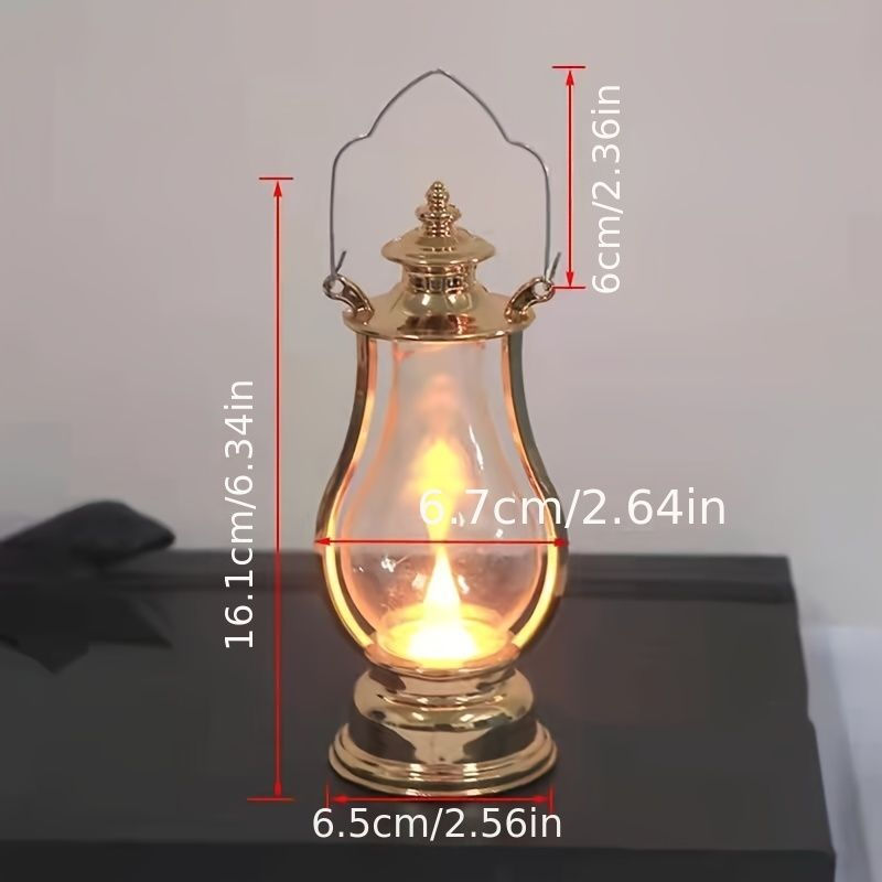 Thumbnail: Retro Vigil Lamp - Portable Ember of Eternal Light LED flameless oil lamp wick light string variants