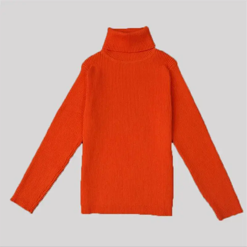 Thumbnail: Kids' Winter Turtleneck Knit Sweaters